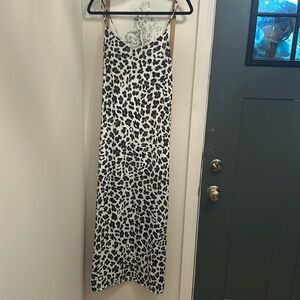 NWOT leopard maxi dress